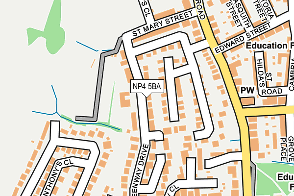 NP4 5BA map - OS OpenMap – Local (Ordnance Survey)