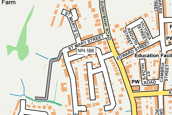 NP4 5BB map - OS OpenMap – Local (Ordnance Survey)