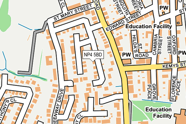 NP4 5BD map - OS OpenMap – Local (Ordnance Survey)