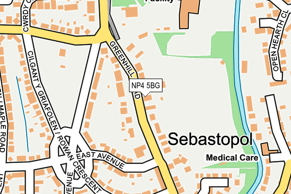 NP4 5BG map - OS OpenMap – Local (Ordnance Survey)