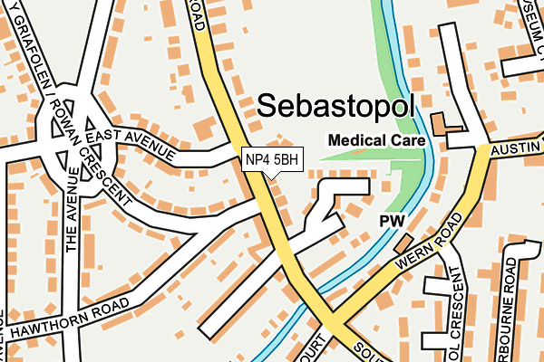 NP4 5BH map - OS OpenMap – Local (Ordnance Survey)