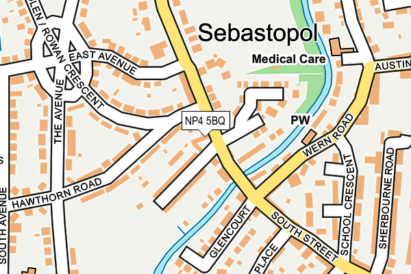 NP4 5BQ map - OS OpenMap – Local (Ordnance Survey)