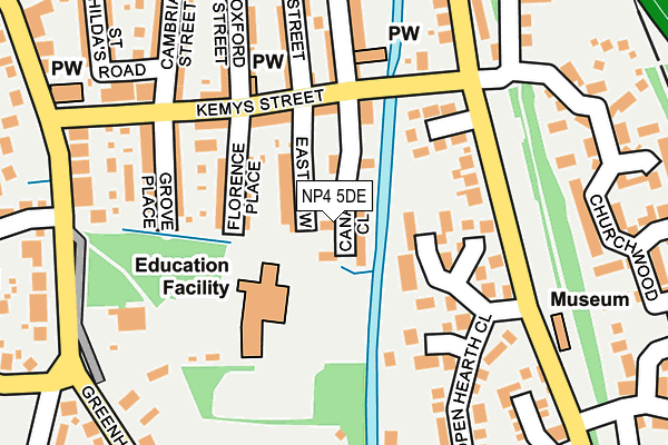 NP4 5DE map - OS OpenMap – Local (Ordnance Survey)