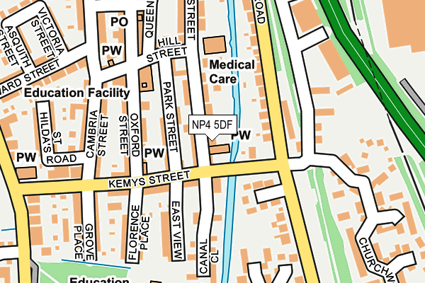 NP4 5DF map - OS OpenMap – Local (Ordnance Survey)