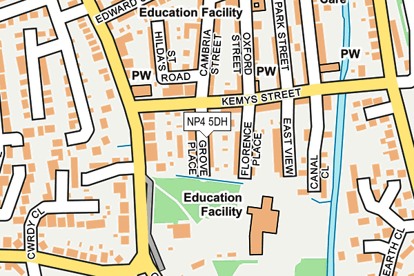 NP4 5DH map - OS OpenMap – Local (Ordnance Survey)