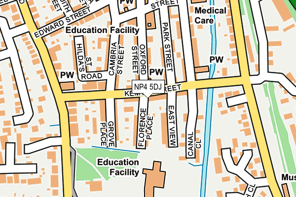 NP4 5DJ map - OS OpenMap – Local (Ordnance Survey)