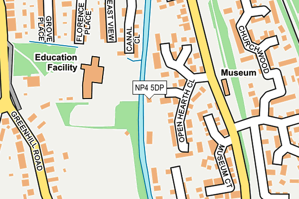 NP4 5DP map - OS OpenMap – Local (Ordnance Survey)
