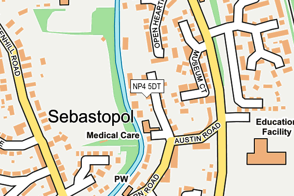 NP4 5DT map - OS OpenMap – Local (Ordnance Survey)