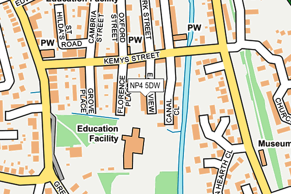 NP4 5DW map - OS OpenMap – Local (Ordnance Survey)