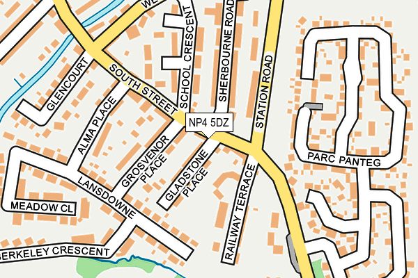 NP4 5DZ map - OS OpenMap – Local (Ordnance Survey)