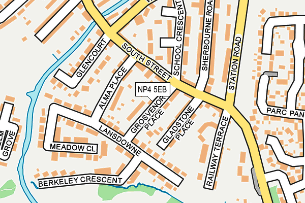 NP4 5EB map - OS OpenMap – Local (Ordnance Survey)