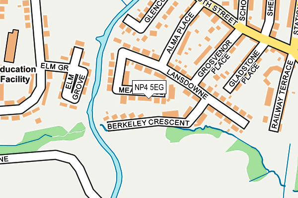 NP4 5EG map - OS OpenMap – Local (Ordnance Survey)