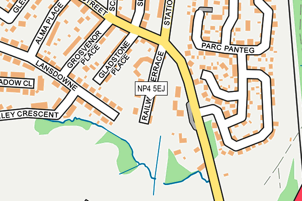 NP4 5EJ map - OS OpenMap – Local (Ordnance Survey)