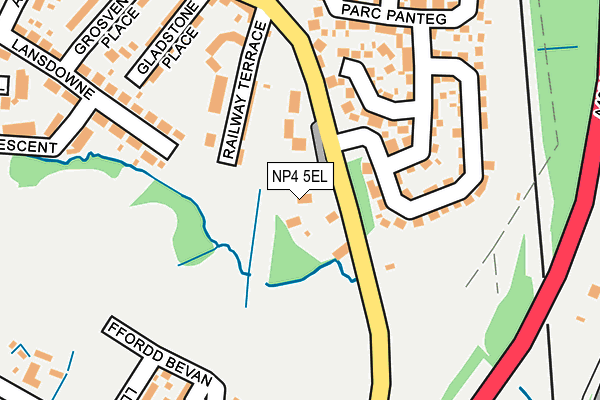 NP4 5EL map - OS OpenMap – Local (Ordnance Survey)
