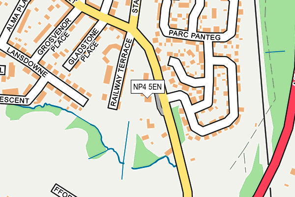 NP4 5EN map - OS OpenMap – Local (Ordnance Survey)