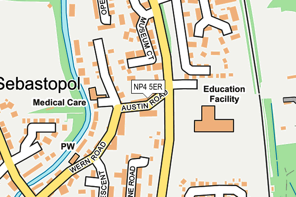 NP4 5ER map - OS OpenMap – Local (Ordnance Survey)