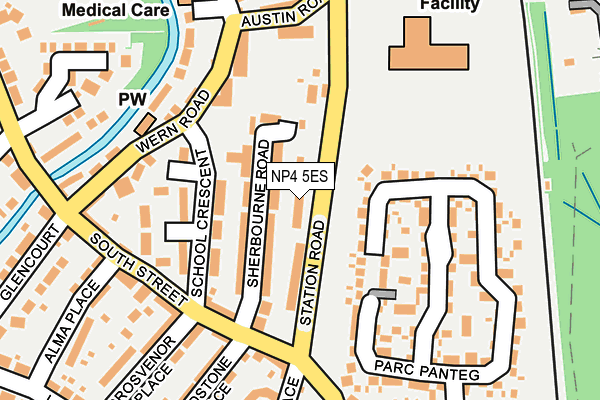 NP4 5ES map - OS OpenMap – Local (Ordnance Survey)