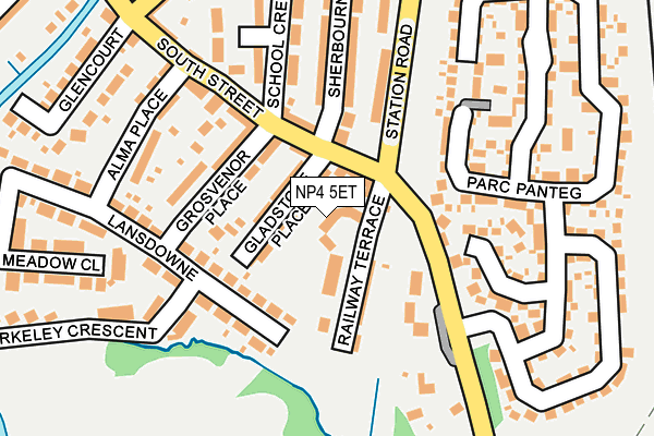 NP4 5ET map - OS OpenMap – Local (Ordnance Survey)
