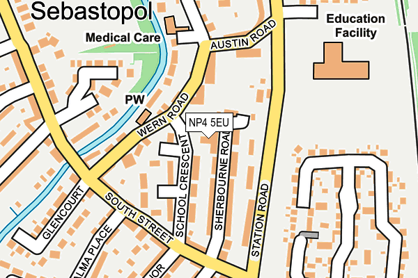 NP4 5EU map - OS OpenMap – Local (Ordnance Survey)