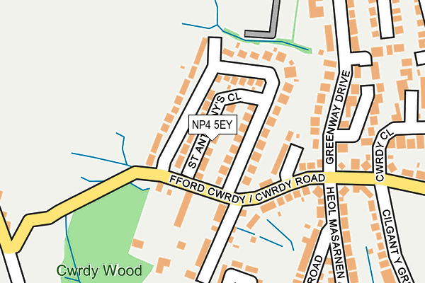 NP4 5EY map - OS OpenMap – Local (Ordnance Survey)