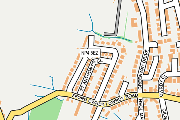 NP4 5EZ map - OS OpenMap – Local (Ordnance Survey)