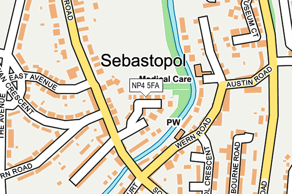 NP4 5FA map - OS OpenMap – Local (Ordnance Survey)