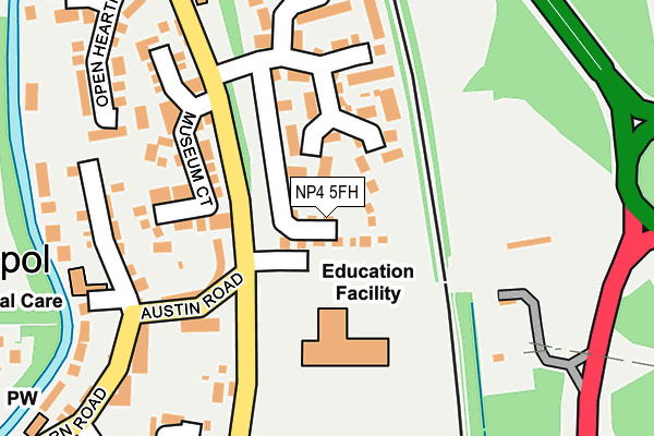 NP4 5FH map - OS OpenMap – Local (Ordnance Survey)