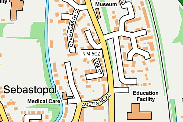 NP4 5GZ map - OS OpenMap – Local (Ordnance Survey)