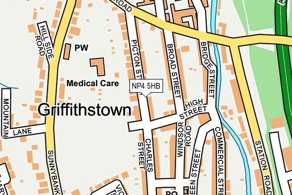 NP4 5HB map - OS OpenMap – Local (Ordnance Survey)