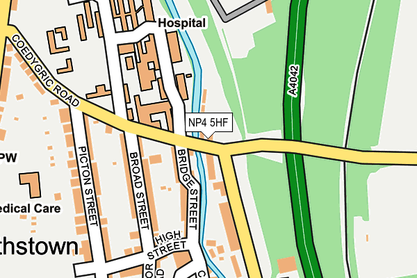 NP4 5HF map - OS OpenMap – Local (Ordnance Survey)