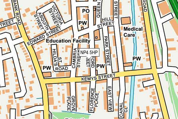 NP4 5HP map - OS OpenMap – Local (Ordnance Survey)
