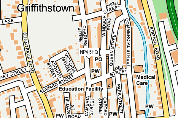 NP4 5HQ map - OS OpenMap – Local (Ordnance Survey)