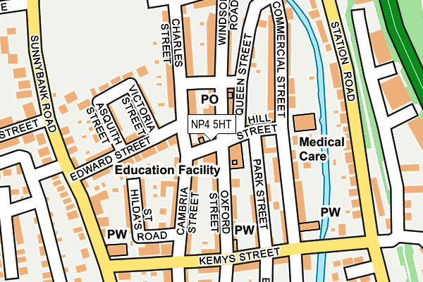NP4 5HT map - OS OpenMap – Local (Ordnance Survey)