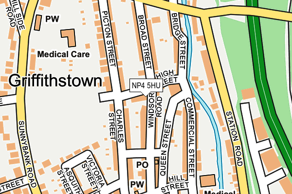 NP4 5HU map - OS OpenMap – Local (Ordnance Survey)