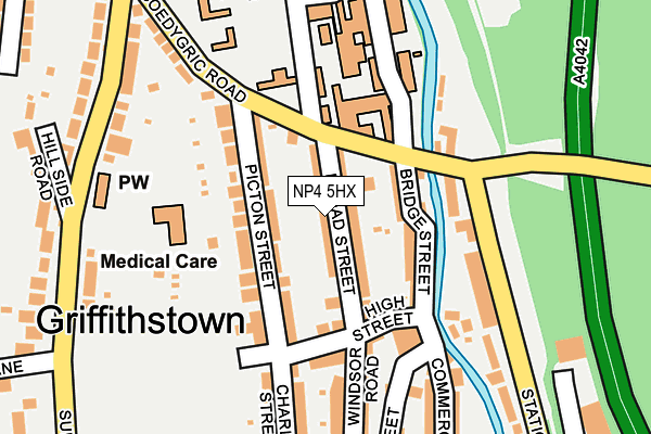 NP4 5HX map - OS OpenMap – Local (Ordnance Survey)