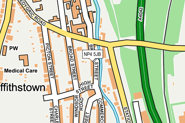NP4 5JB map - OS OpenMap – Local (Ordnance Survey)