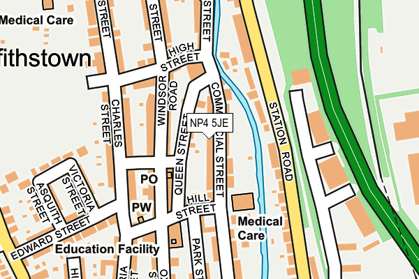 NP4 5JE map - OS OpenMap – Local (Ordnance Survey)