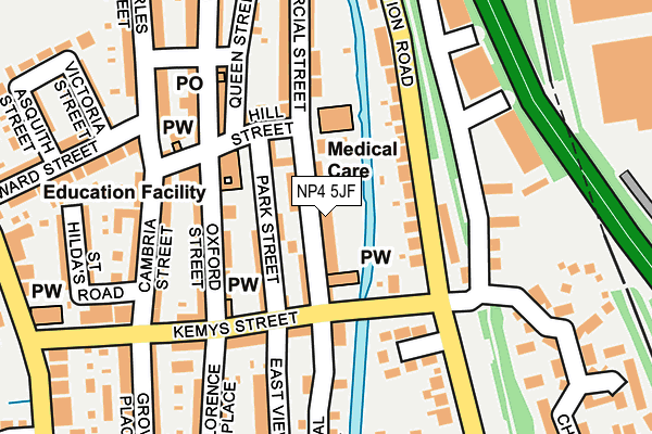NP4 5JF map - OS OpenMap – Local (Ordnance Survey)