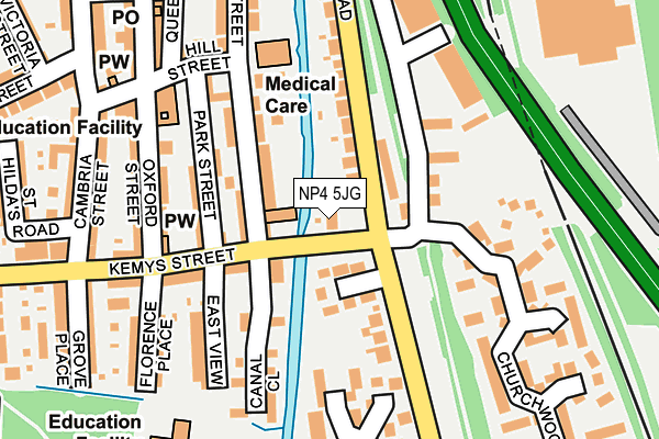 NP4 5JG map - OS OpenMap – Local (Ordnance Survey)