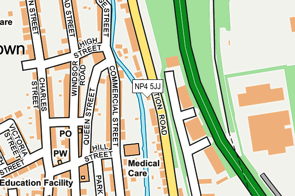 NP4 5JJ map - OS OpenMap – Local (Ordnance Survey)