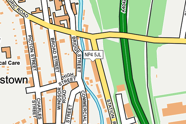 NP4 5JL map - OS OpenMap – Local (Ordnance Survey)