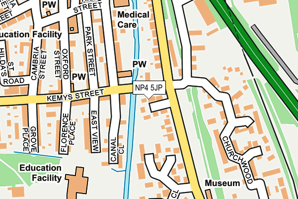 NP4 5JP map - OS OpenMap – Local (Ordnance Survey)