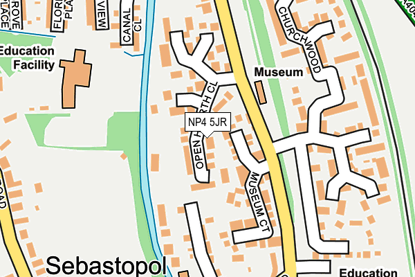 NP4 5JR map - OS OpenMap – Local (Ordnance Survey)
