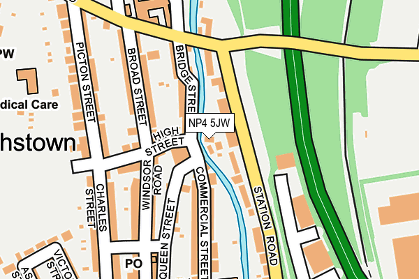 NP4 5JW map - OS OpenMap – Local (Ordnance Survey)
