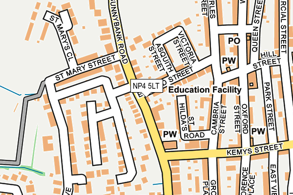 NP4 5LT map - OS OpenMap – Local (Ordnance Survey)