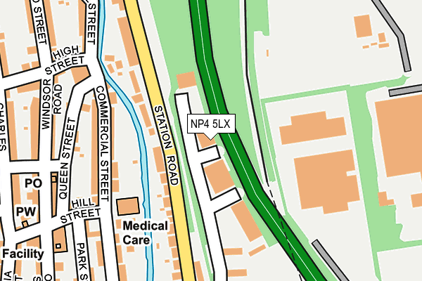 NP4 5LX map - OS OpenMap – Local (Ordnance Survey)