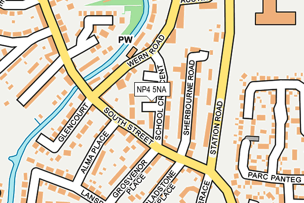 NP4 5NA map - OS OpenMap – Local (Ordnance Survey)