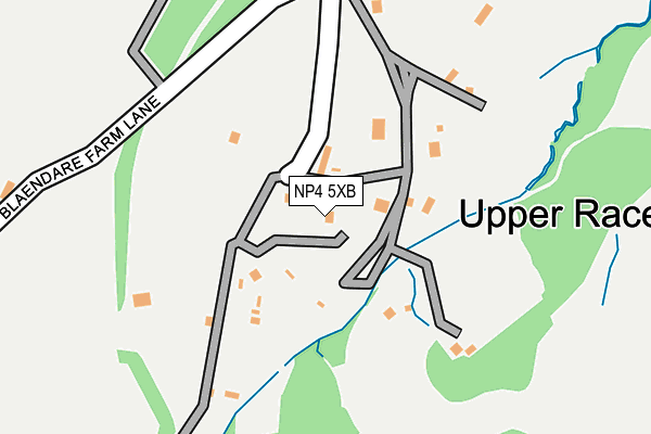 NP4 5XB map - OS OpenMap – Local (Ordnance Survey)