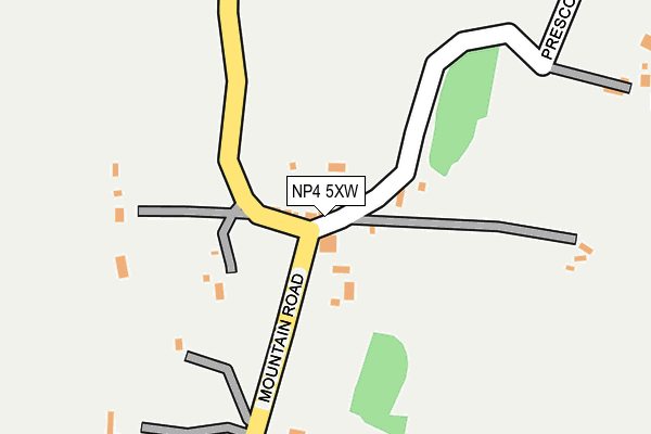 NP4 5XW map - OS OpenMap – Local (Ordnance Survey)