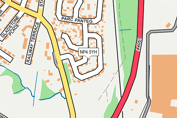 NP4 5YH map - OS OpenMap – Local (Ordnance Survey)